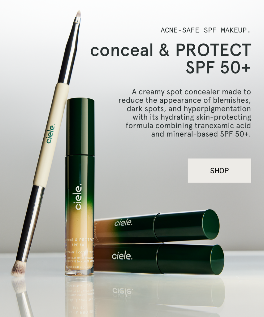 A creamy spot concealer made to reduce the appearance of blemishes, dark spots, and hyperpigmentation with its hydrating skin-protecting formula combining tranexamic acid and mineral-based SPF 50+.